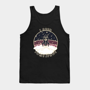 I need some space - Spaceship in pink Tank Top